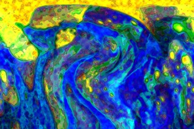 Hayattaki yaratıcı çizimler. Tasarımcılar için renkli ve güzel arkaplan modelleri.