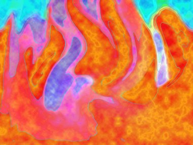 Hayattaki yaratıcı çizimler. Tasarımcılar için renkli ve güzel arkaplan modelleri.