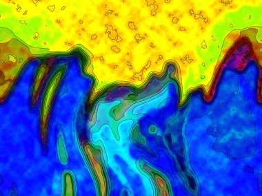 Hayattaki yaratıcı çizimler. Tasarımcılar için renkli ve güzel arkaplan modelleri.