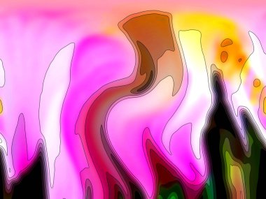 Hayattaki yaratıcı çizimler. Tasarımcılar için renkli ve güzel arkaplan modelleri.