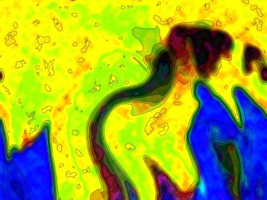 Hayattaki yaratıcı çizimler. Tasarımcılar için renkli ve güzel arkaplan modelleri.