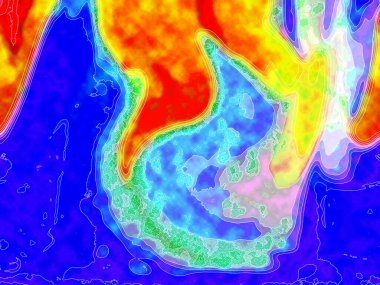 Hayattaki yaratıcı çizimler. Tasarımcılar için renkli ve güzel arkaplan modelleri.