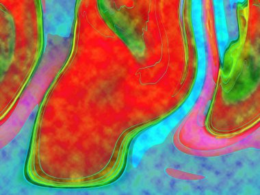 Hayattaki yaratıcı çizimler. Tasarımcılar için renkli ve güzel arkaplan modelleri.