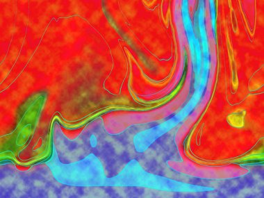 Hayattaki yaratıcı çizimler. Tasarımcılar için renkli ve güzel arkaplan modelleri.