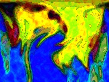 Hayattaki yaratıcı çizimler. Tasarımcılar için renkli ve güzel arkaplan modelleri.