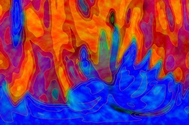 Hayattaki yaratıcı çizimler. Tasarımcılar için renkli ve güzel arkaplan modelleri.