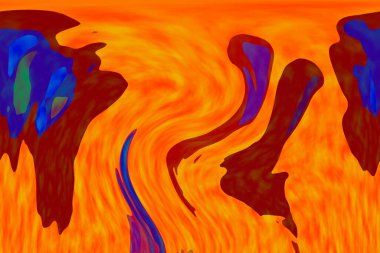 Hayattaki yaratıcı çizimler. Tasarımcılar için renkli ve güzel arkaplan modelleri.