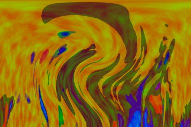 Hayattaki yaratıcı çizimler. Tasarımcılar için renkli ve güzel arkaplan modelleri.