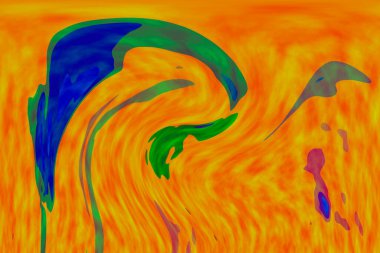 Hayattaki yaratıcı çizimler. Tasarımcılar için renkli ve güzel arkaplan modelleri.