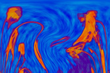 Hayattaki yaratıcı çizimler. Tasarımcılar için renkli ve güzel arkaplan modelleri.