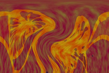 Hayattaki yaratıcı çizimler. Tasarımcılar için renkli ve güzel arkaplan modelleri.