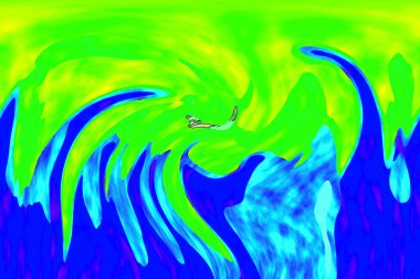 Hayattaki yaratıcı çizimler. Tasarımcılar için renkli ve güzel arkaplan modelleri.