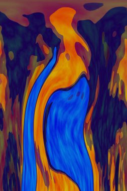 Hayattaki yaratıcı çizimler. Tasarımcılar için renkli ve güzel arkaplan modelleri.