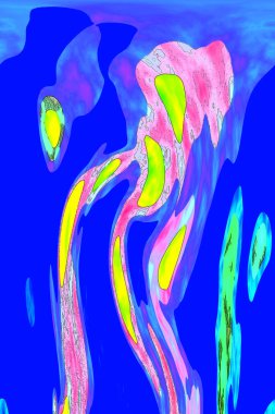 Hayattaki yaratıcı çizimler. Tasarımcılar için renkli ve güzel arkaplan modelleri.