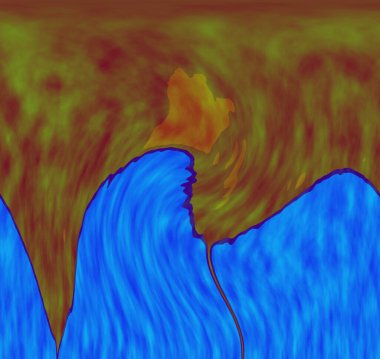 Hayattaki yaratıcı çizimler. Tasarımcılar için renkli ve güzel arkaplan modelleri.