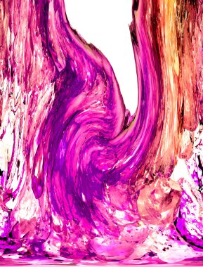 Kristal enine kesit arkaplanı. Doğal saydam agat kristal yüzey dilimi. Madenin makro yakın çekimi, soyut yapı