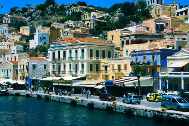 Yunanistan 'daki Simi Adası Panoraması