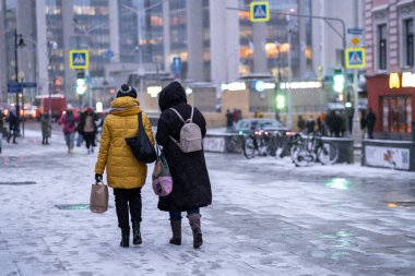 02.12.2021. Rusya, Moskova. Moskova 'da kar