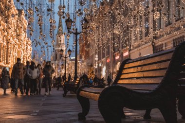 Soğuk bir gün. Gerçek kış ve kar.