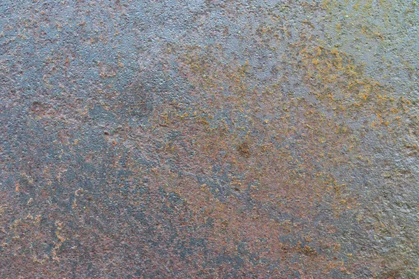 Nahaufnahme Von Rostiger Eisenoberfläche Die Oberfläche Ist Durch Korrosion Stark — Stockfoto