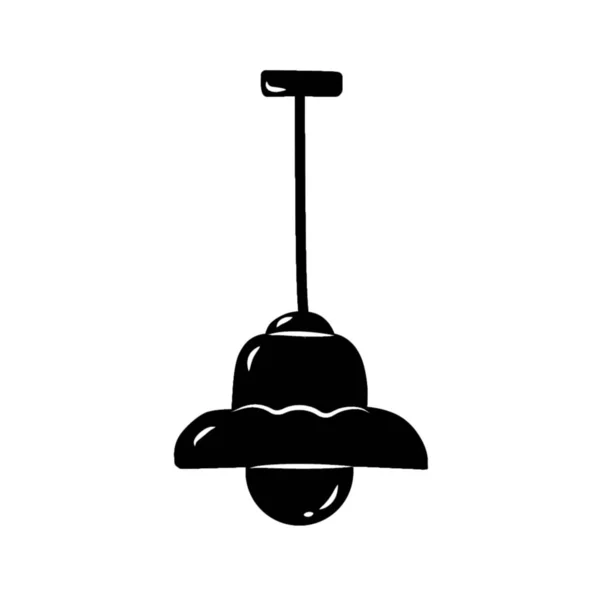 Lamp Icon Lamp Sign Symbol Vector Illustration Ceiling Lamp Icon — Stockvektor
