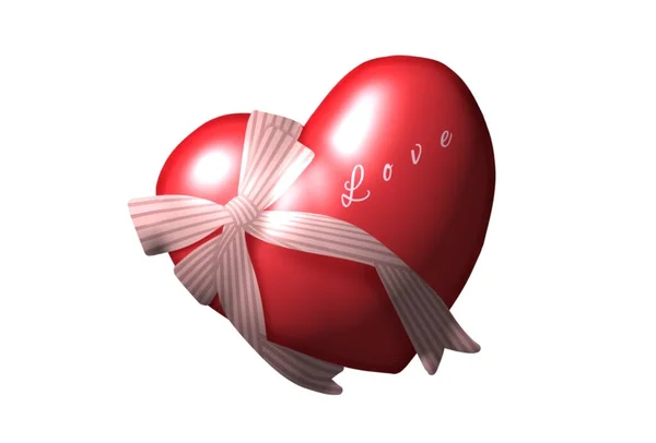 Hartvormige Valentijnscadeau Vector Illustraties — Stockvector