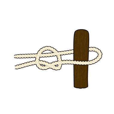 Elden düşme düğümünü bağlamak için basit komutları yönlendir.