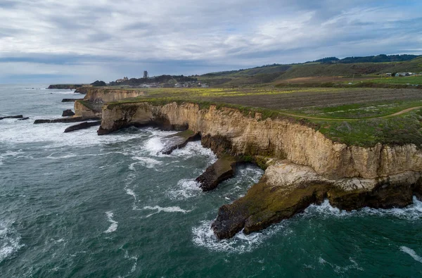 Shark Fin Cove Une Des Meilleures Plages Toute Californie — Photo