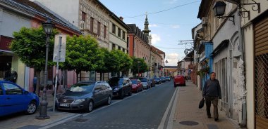 Street in Novi Sad Serbia