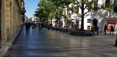 A street in Belgrade Serbia