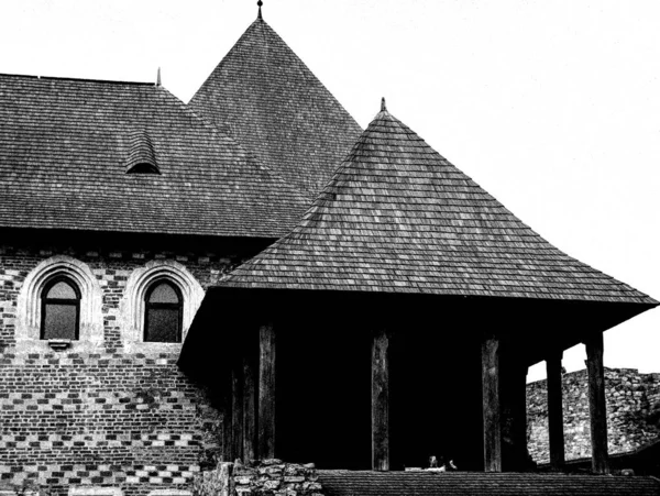 Facade Residential Buildings Old Fortress Xvi Century Kamyanets Podilsky Ukraine — Stock Photo, Image