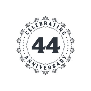 44 'üncü yıldönümü kutlaması, 44' üncü yıldönümü için tebrik kartı.