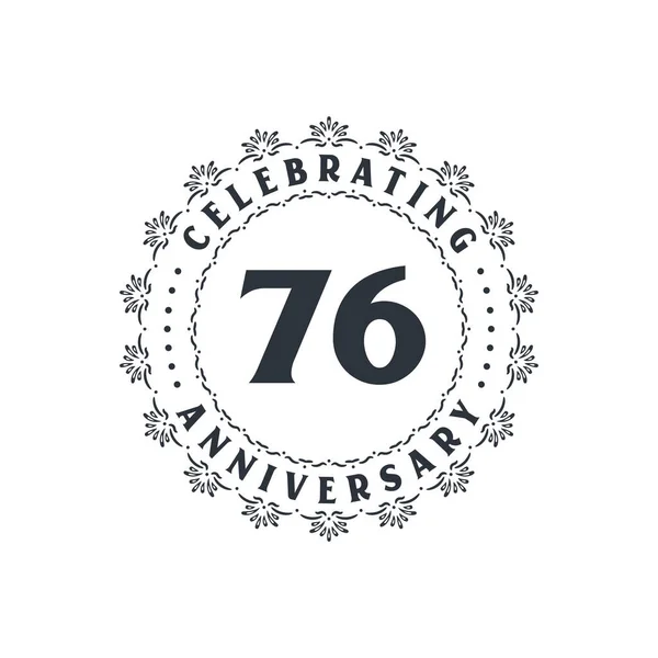 76 Ans Anniversaire Images Vectorielles 76 Ans Anniversaire Vecteurs Libres De Droits Depositphotos