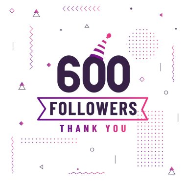 600 takipçi modern renkli tasarımı kutluyor..