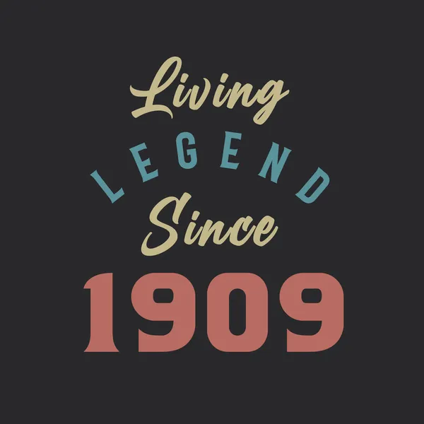 Living Legend Seit 1909 Geboren 1909 Vintage Design Vektor — Stockvektor