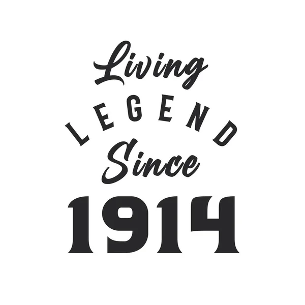 Living Legend 1914 Legend Born 1914 — Stock Vector