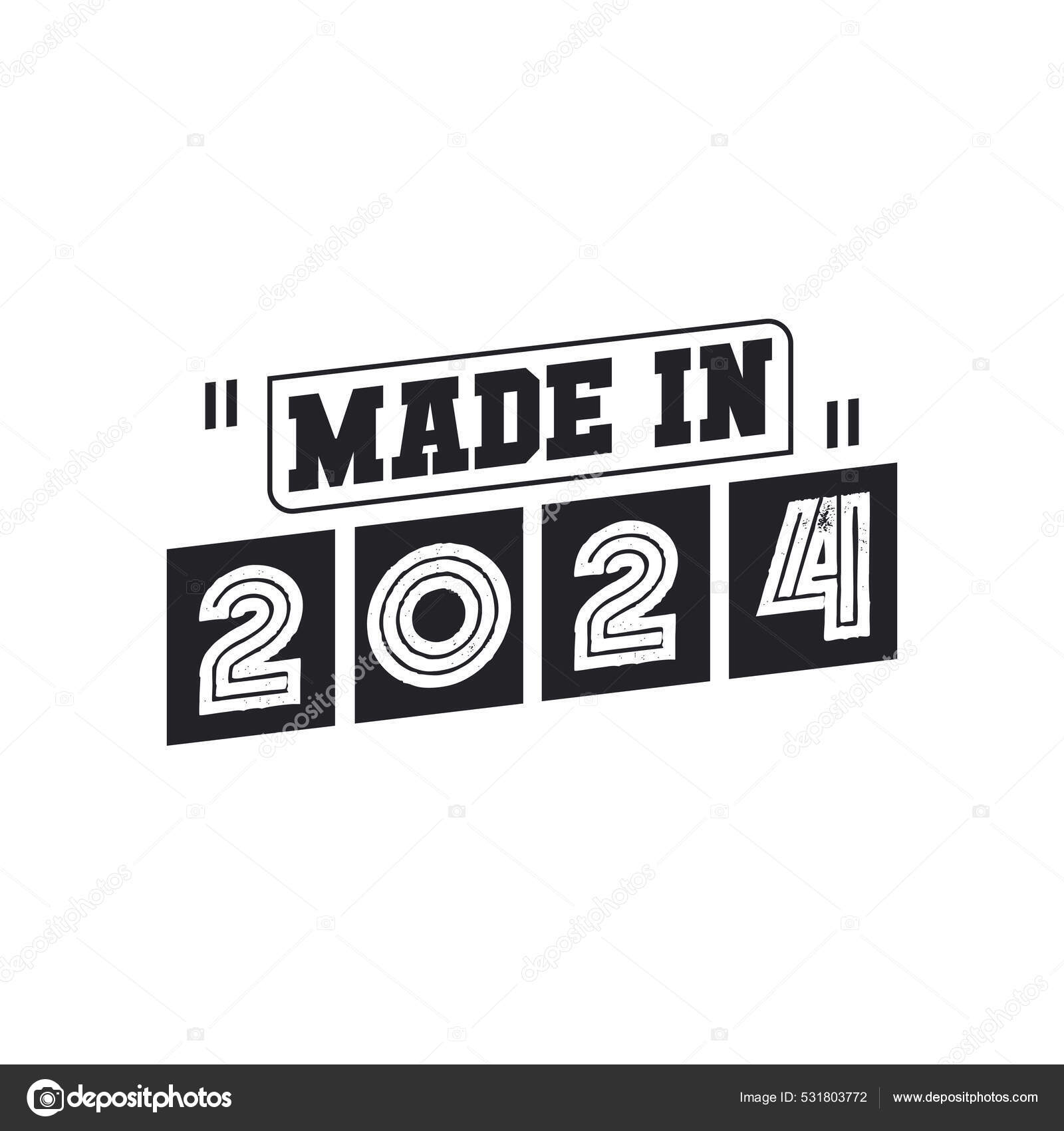 2024 Narozeninová Oslava Made 2024 Stock Vector od © creator.stockia