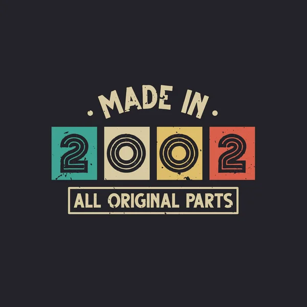 Made 2002 All Original Parts — Stockový vektor
