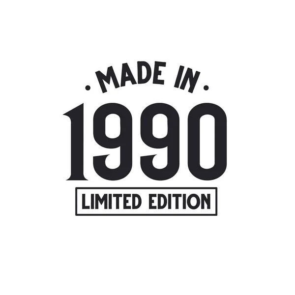 1991 Yapımı Limited Edition — Stok Vektör