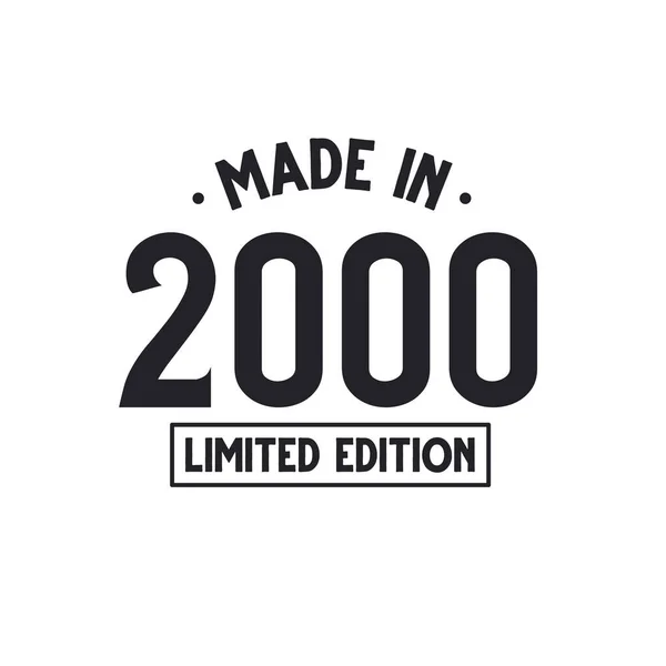 2000 Yapımı Limited Edition — Stok Vektör