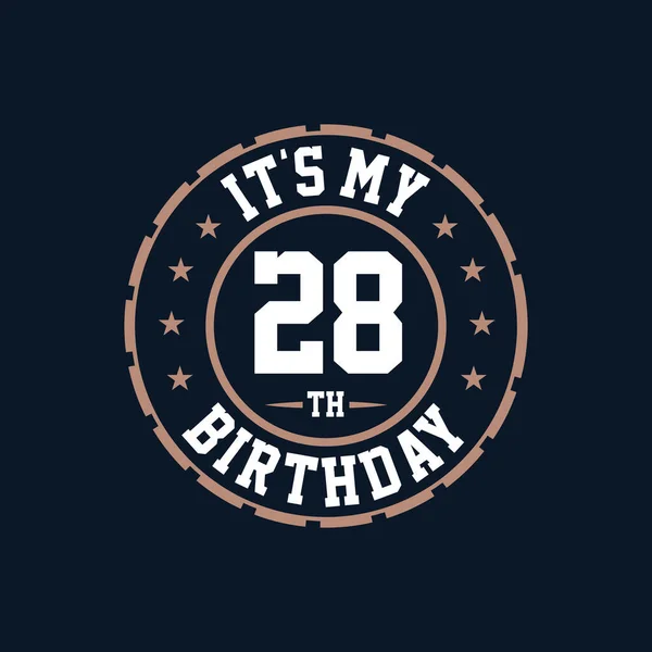 Happy 28th Birthdayストックベクター ロイヤリティフリーhappy 28th Birthdayイラスト ページ 2 Depositphotos