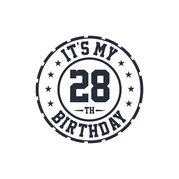 Happy 28th Birthdayストックベクター ロイヤリティフリーhappy 28th Birthdayイラスト ページ 2 Depositphotos