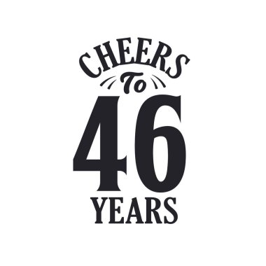 46 yıllık klasik doğum günü kutlaması, 46 yılın şerefine.