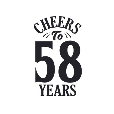 58 yıllık klasik doğum günü kutlaması, 58 yılın şerefine.