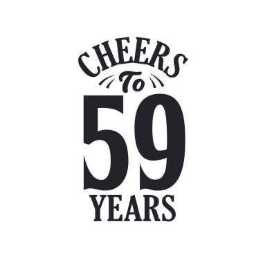 59 yıllık klasik doğum günü kutlaması, 59 yılın şerefine.