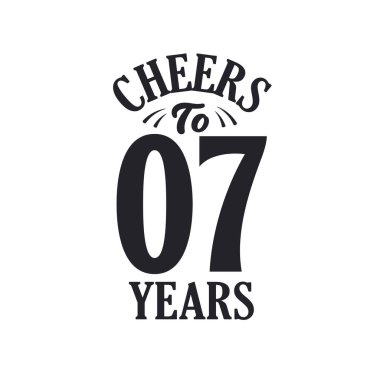 7 yıllık klasik doğum günü kutlaması, 7 yılın şerefine.