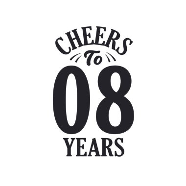 8 yıllık klasik doğum günü kutlaması, 8 yılın şerefine.