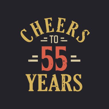 55. Doğum günü alıntısı. 55 yılın şerefine.