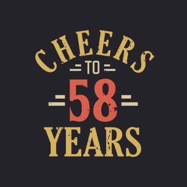 58. Doğum günü alıntısı. 58 yılın şerefine.