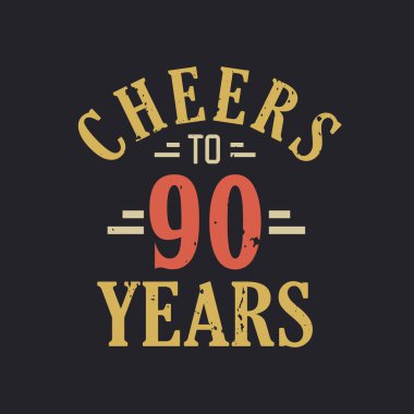 90 'ıncı yaş günü alıntısı. 90 yılın şerefine.
